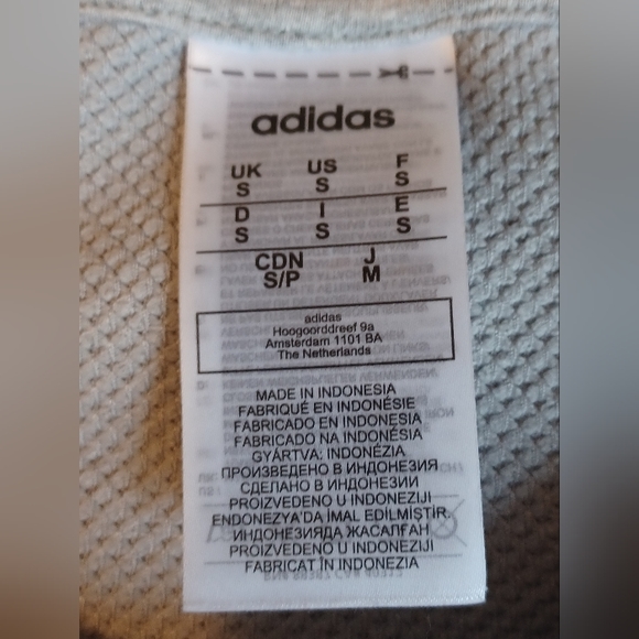 Adidas Crewneck Side Zip Sweatshirt Size Small - Picture 5 of 7